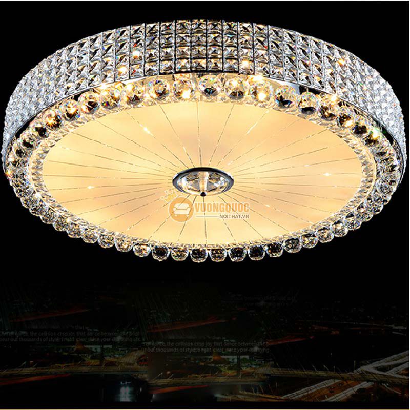 Đèn ốp trần pha lê trang trí phòng khách CM170-2